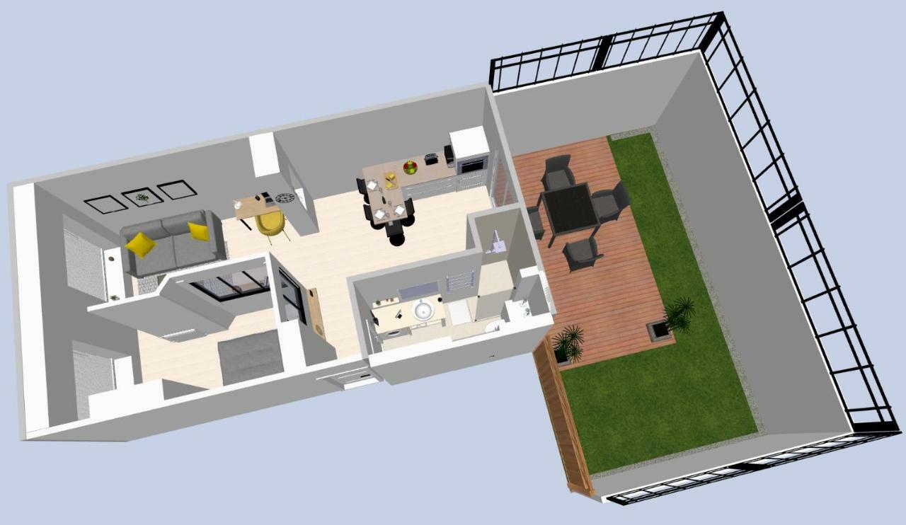 Apartamento Le P'Tit Atelier, Terrasse Privative Lorient Exterior foto